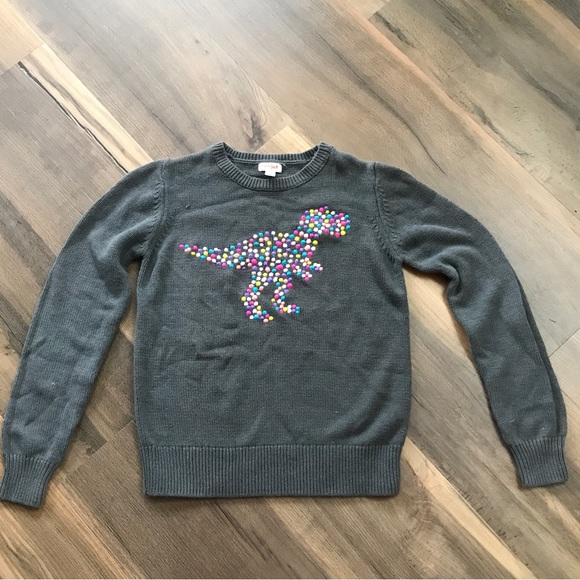 Cat & Jack Sweaters - 🟣Dinosaur embroidered sweater Girls XL/ Womens Small